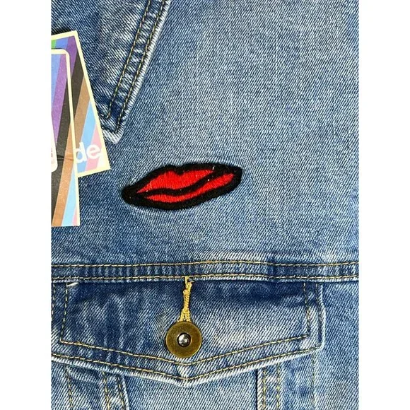 STONEWALL RIOTS Denim Jeans Jacket (BRAND NEW W/ TAGS) Size SMALL - Picture 3 of 10